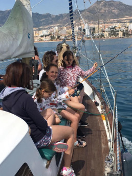 Family trip on the Ocean Cruiser Sailboat